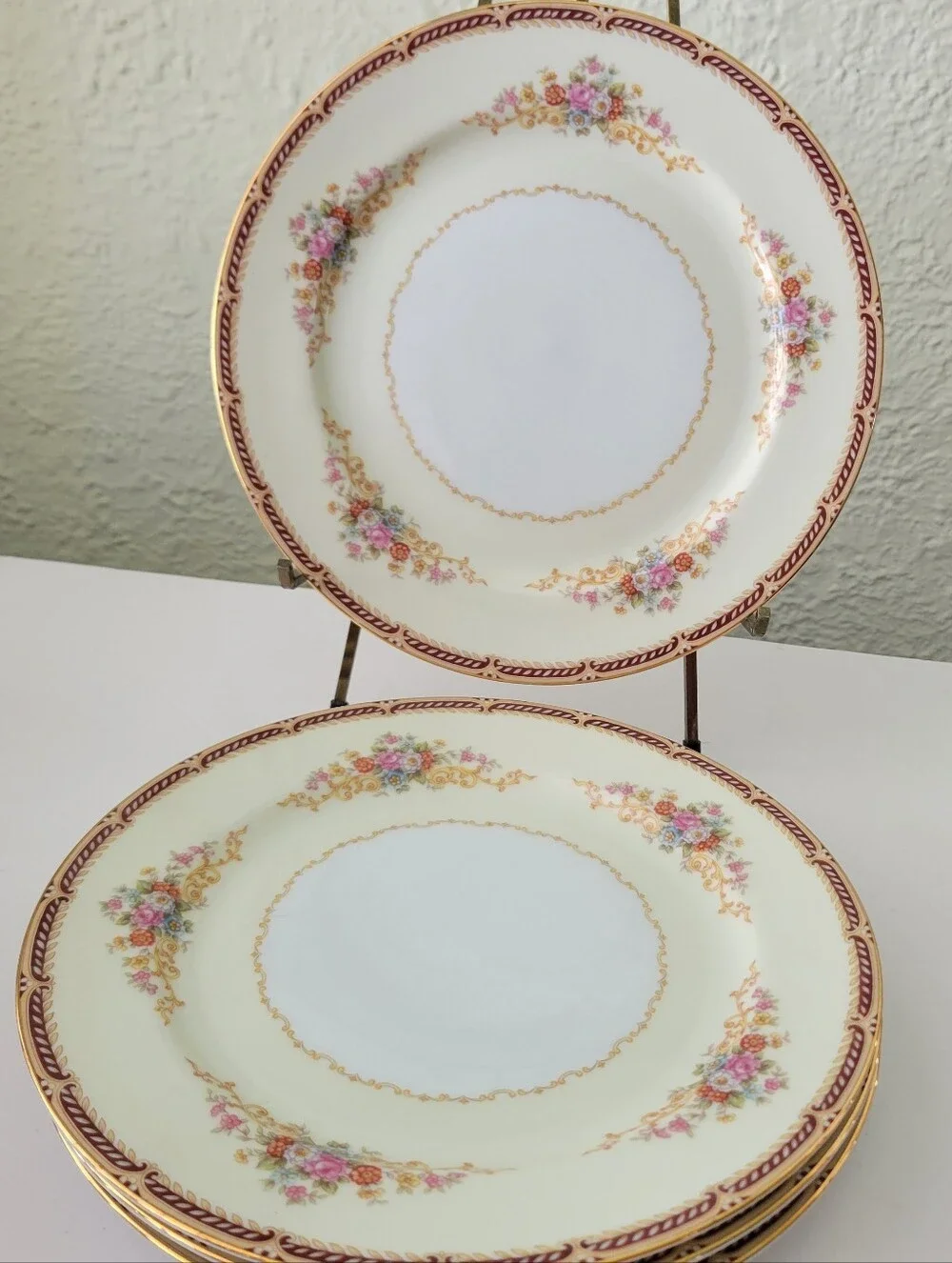Noritake Japan Alberta 6501  Dinner Plates Set Of 4